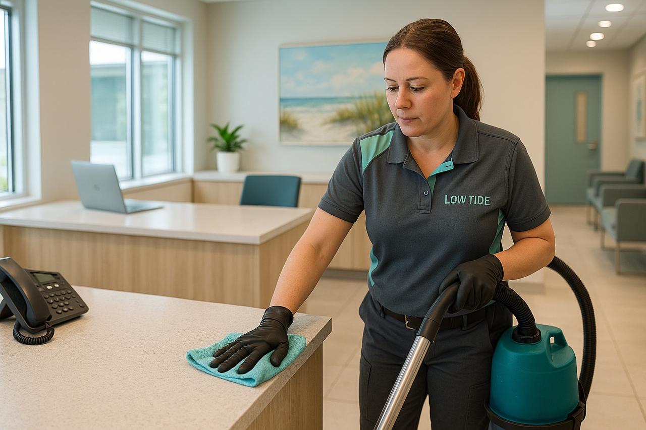 women-cleaning-office